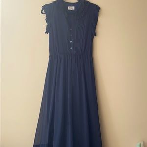 ALICE by Temperley Navy Maxi Dress